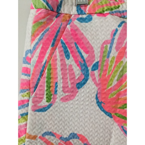 Lilly Pulitzer Sz 10 ADIE Bold Shellebrate Pink Print Shorts - Picture 4 of 8